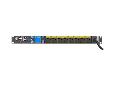 Eaton Managed Rack PDU EMAT09-10, 1U, 16 A, 120 V, NEMA L5-20P / 5-20P, (8) NEMA 5-20R